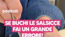 È corretto bucare le salsicce?