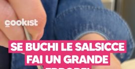 È corretto bucare le salsicce?