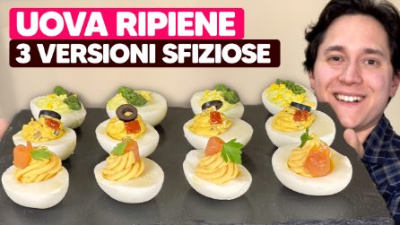 UOVA RIPIENE 3 versioni veloci e sfiziose da portare a Pasquetta