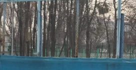 Marta Kostyuk si allena per la terra rossa sotto le sirene per i bombardamenti in Ucraina