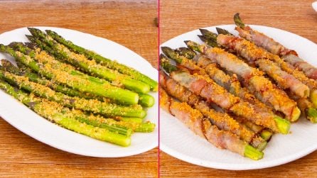 ASPARAGI GRATINATI AL FORNO: sia in versione classica che con della squisita pancetta!