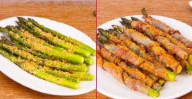 OVEN-BAKED GRATIN ASPARAGUS: both in a classic version and with delicious pancetta!