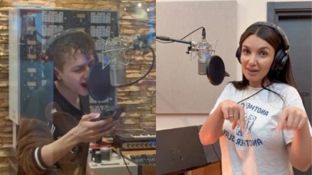 Elettra Lamborghini spiega l'uso dell'autotune con un fan stonato