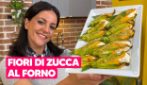 Fiori di zucca AL FORNO: con un RIPIENO GOLOSO e FACILISSIMI da fare!