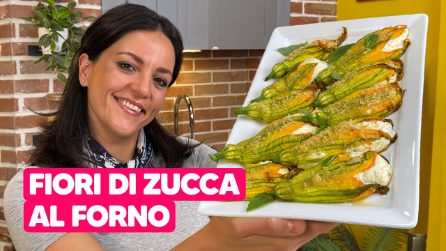 Fiori di zucca AL FORNO: con un RIPIENO GOLOSO e FACILISSIMI da fare!