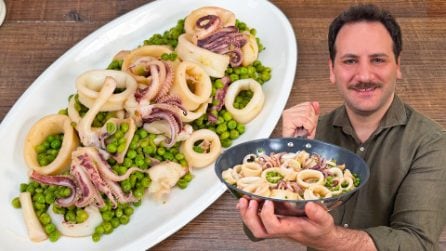 CALAMARI CON PISELLI