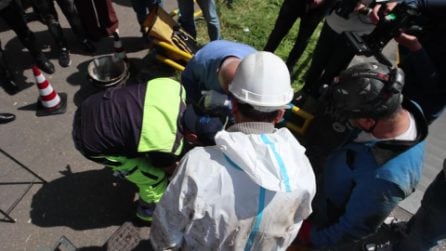 Rapina alla Crèdit Agricole di Napoli: scoperti tunnel e pozzi nel sottosuolo per decine di metri