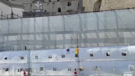 Vomero, ripartono i lavori al muraglione di San Martino: dovevano essere finiti 2 mesi fa
