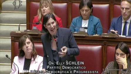 L'intervento di Schlein in Aula contro il decreto Sicurezza: "Arroganza al potere"