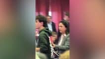 Valditara contestato all'istituto tecnico Galilei di Roma, il ministro allo studente: "Non sei democratico"