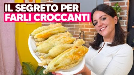 FIORI DI ZUCCA FRITTI: la ricetta SEMPLICE con una pastella SUPER CROCCANTE!