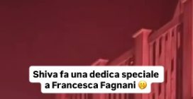 La dedica di Shiva a Francesca Fagnani sul palco dopo l'intervista a Belve