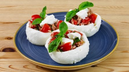 MOZZARELLE RIPIENE DI POMODORINI E TONNO: il piatto fresco e saporito!