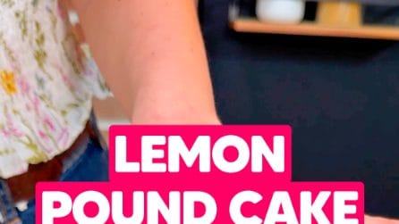 Lemon pound cake: easy and delicious