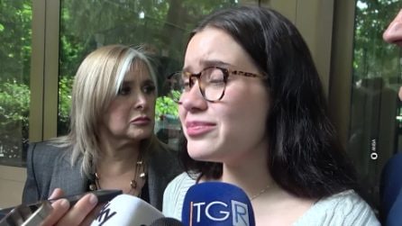 La schermitrice Fernanda Herrera in lacrime dopo l'assoluzione dei due atleti accusati di stupro