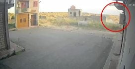 L'edificio crollato nella "zona nera" di Niscemi