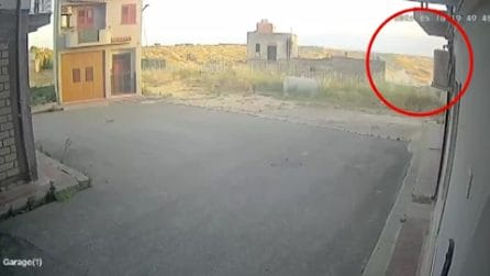 L'edificio crollato nella "zona nera" di Niscemi