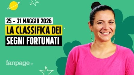 I segni più fortunati nell'oroscopo della settimana dal 25 al 31 maggio 2026, la classifica