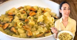 Pasta e patate con le cozze: un grande classico della cucina di mare.