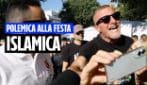 Lo show di Carabella alla festa islamica a Roma: insulta e offende i partecipanti, loro lo accolgono
