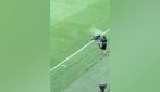 Attimi di paura in Ungheria-Kazakistan: spidercam precipita, match interrotto