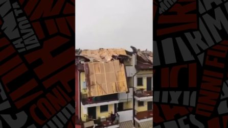 Maltempo in Veneto: tromba d'aria a Bussolengo scoperchia le case