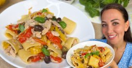 Pasta peperoni e tonno