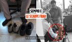 Le immagini di Sempio che prova scarpe Frau 42 per la consulenza sull'impronta di Garlasco