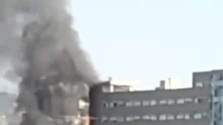 Incendio all'Ospedale del Mare di Napoli, sul posto i vigili del fuoco