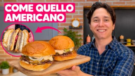 SMASH BURGER americano fatto in casa: il segreto per avere una crosticina perfetta!