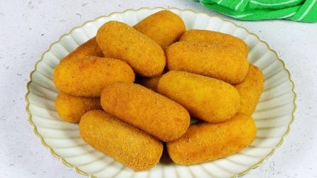 CROCCHETTE DI RISO RIPIENE CON SCAMORZA E SALAME: sono irresistibili!