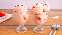 WATERMELON ICE CREAM: All you need is a blender, no ice cream maker.