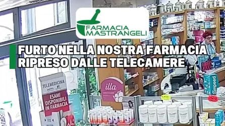 Rubano nella farmacia del sindaco Mastrangeli a Frosinone: lui diffonde il video
