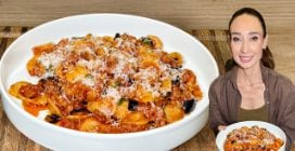 PASTA CON MELANZANE E SALSICCIA