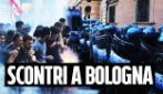 Scontri tra polizia e manifestanti a Bologna al presidio per morte di Fakir: bombe carta e idranti