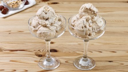 HAZELNUT ICE CREAM: Fresh and creamy without an ice cream maker!