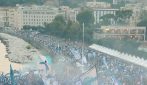 Napoli, migliaia di tifosi per il centenario del Calcio Napoli