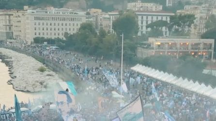 Napoli, migliaia di tifosi per il centenario del Calcio Napoli
