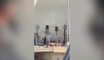 Incendio lambisce il ponte simbolo della Città delle Arti e delle Scienze di Valencia