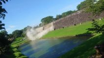 Dopo il terremoto in Giappone crolli nelle mura del famoso Castello di Kumamoto