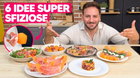 6 IDEE FRESCHISSIME E SFIZIOSE per preparare PROSCIUTTO e MELONE