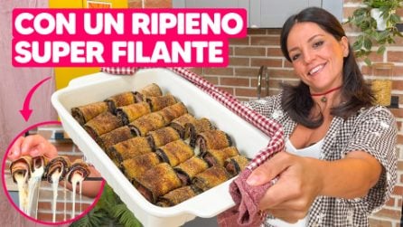 INVOLTINI DI MELANZANA: la ricetta veloce, sfiziosa e filante!
