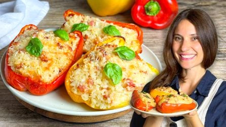 PEPERONI RIPIENI DI RISO: Il piatto estivo perfetto da gustare sia caldo che tiepido!