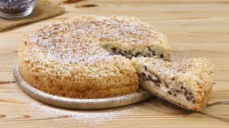 SBRICIOLATA RICOTTA E CIOCCOLATO: friabile dal ripieno cremoso!
