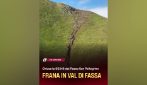 Trento, dopo il caldo arriva il maltempo in Val di Fassa: frana e danni alla viabilità