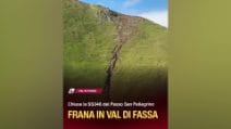 Trento, dopo il caldo arriva il maltempo in Val di Fassa: frana e danni alla viabilità