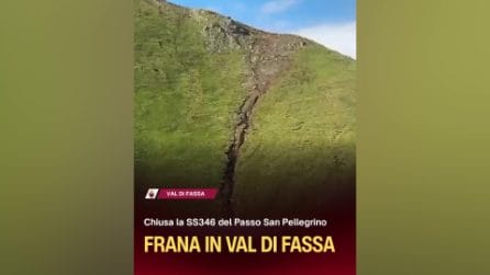Trento, dopo il caldo arriva il maltempo in Val di Fassa: frana e danni alla viabilità