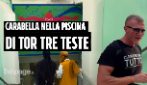 Carabella alla piscina di Tor Tre Teste: contestato dalle donne, poi la Digos lo scorta fuori
