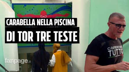 Carabella alla piscina di Tor Tre Teste: contestato dalle donne, poi la Digos lo scorta fuori