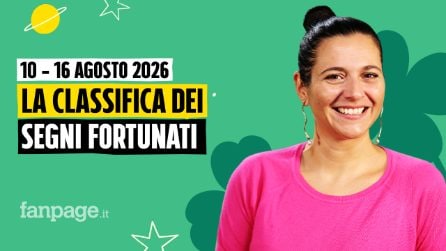 I segni più fortunati nell'oroscopo della settimana dal 10 al 16 agosto 2026, la classifica